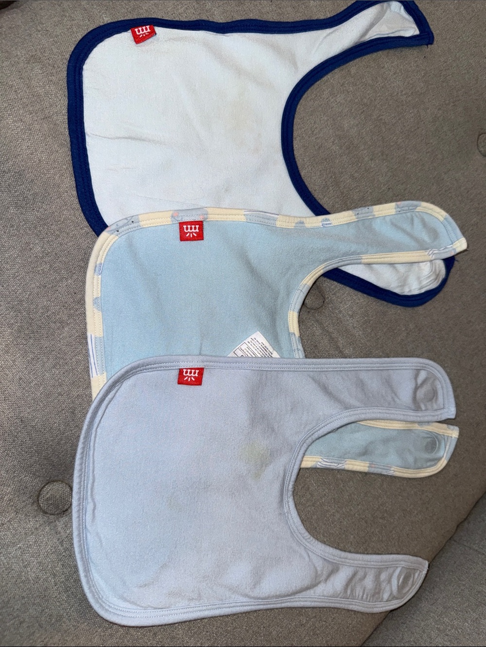 Magnetic Me 3 set Blue Baby Bibs Soft